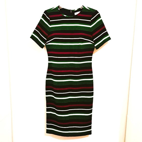 MICHAEL Michael Kors Dresses & Skirts - Michael Kors Dress Multicolor Striped Short Sleeve Size 6 Great Condition